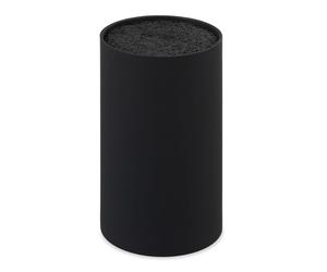 Relaxdays Bloque redondo para guardar cuchillos negro