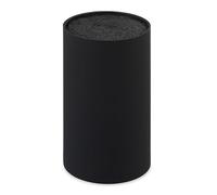 Relaxdays Bloque redondo para guardar cuchillos negro