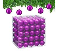 Relaxdays Bolas árbol Navidad set 100 piezas fucsia,plata