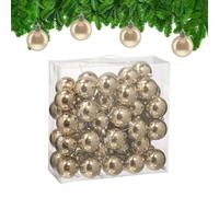 Relaxdays Bolas árbol Navidad set 50 piezas crema,plata