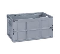 Relaxdays Caja de almacenaje plegable gris