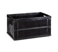 Relaxdays Caja de almacenaje plegable negro