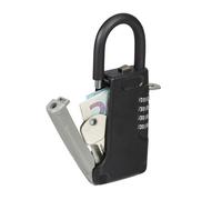 Relaxdays Caja de seguridad llaves tipo candado negro,gris