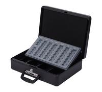 Relaxdays Caja fuerte de dinero negro