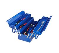 Relaxdays Caja herramientas vacía azul,plata