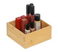 Relaxdays Caja organizadora hecha de bambú marrón claro