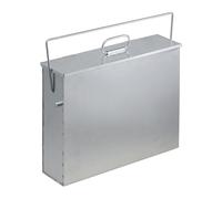 Relaxdays Caja para cenizas con tapa plata