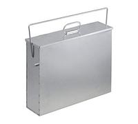 Relaxdays Caja para cenizas con tapa plata