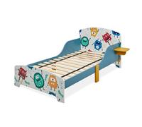 Relaxdays Cama infantil con diseño de monstruo blanco,azul,rojo