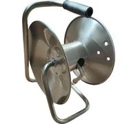 Relaxdays Enrollador de manguera inox. plata