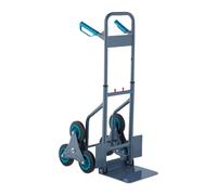 Relaxdays Carretilla de mano sube escaleras 200 kg azul,negro,gris