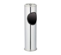 Relaxdays Cenicero de exterior 52 cm antracita,plata