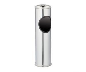 Relaxdays Cenicero de exterior 52 cm antracita,plata