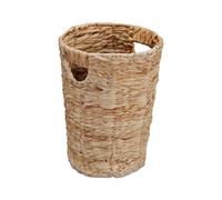 Relaxdays Cesto Jacinto de Agua, Papelera para Cocina y Baño, Cubo Pequeño, 32 x 25 cm, Trenzado, Sostenible, Natural