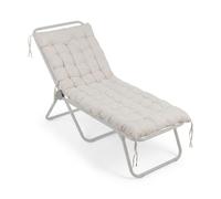 Relaxdays Cojín de banco acolchado beige