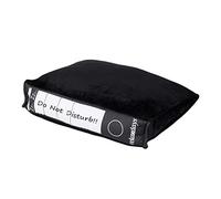 Relaxdays Cojín Negro, Forma de archivador, Decorativo, Cómodo, Regalo, 7 x 31 x 28 cm, 1 Ud.