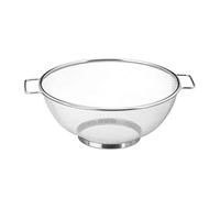 Relaxdays Colador, Escurridor con malla fina, Asas y base redonda, Apto para lavavajillas, Pasta, Plateado, 26 cm Ø