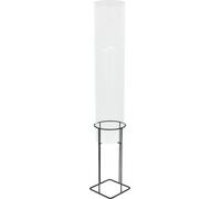 Relaxdays, columna para peces, dimensiones (alto x profundidad): 68,5 x 20 cm, material: acrílico, metal. Torre para peces, ideal para estanques de jardín, decoración para estanques, color: transparen