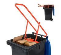 Relaxdays Compactador de basura Rojo