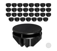 Relaxdays Conectores de plástico para estantería negro