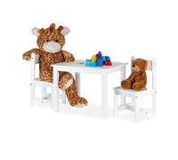 Relaxdays Conjunto mobiliario infantil blanco blanco