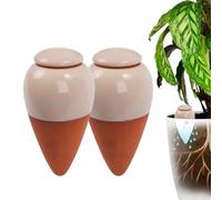 Conos cerámicos sistema riego para plantas - dispensador agua con tapa, set