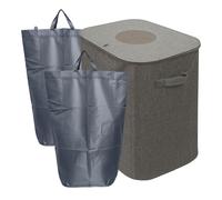 Relaxdays Contenedor para botellas de 100 l gris