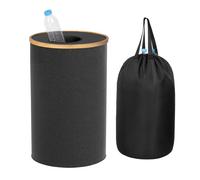 Relaxdays Contenedor para botellas de 100 l marrón claro,negro