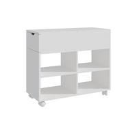 Relaxdays Contenedor rodante para nichos blanco