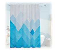Relaxdays Cortina de Ducha Diseño a Puntos, Baño, 180 x 200 cm, Antimoho, Lavable, 12 Anillas, para Bañera, Multicolor