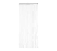 Relaxdays Cortina de Hilos, para Cortar, con Pasador, para Puertas y Ventanas, 90x245 cm, Blanca