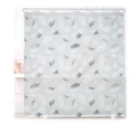 Relaxdays Cortina enrollable ducha blanco y negro blanco,negro