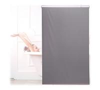 Relaxdays Cortina enrollable para ducha gris gris