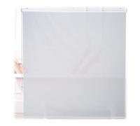 Relaxdays Cortina enrollable para ducha blanco blanco