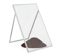 Relaxdays Cribadora Tierra, 100x60 cm, Criba Jardín, Metal Galvanizado, Malla de 15 x 25 mm, Tamiz Abono, Plateado