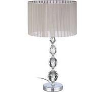 Relaxdays, Cristal, Transparente, Vidrio, Dormitorio, Salón, E27, 1 bombilla, 40 W