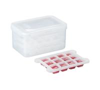 Relaxdays Cubitera set con contenedor y tapa transparente