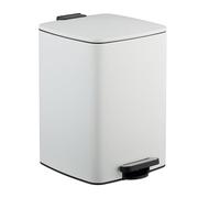 Relaxdays Cubo de basura de cocina 20 L con bolsas blanco,negro