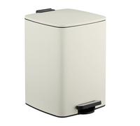 Relaxdays Cubo de basura de cocina 20 L con bolsas beige,negro