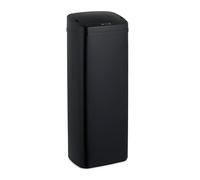 Relaxdays Cubo de basura cocina negro con sensor negro