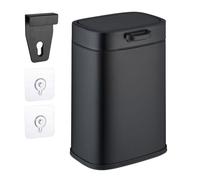 Relaxdays Cubo de basura colgante de 5 litros negro