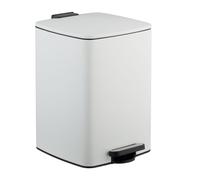 Relaxdays Cubo de basura de cocina 20 L con bolsas blanco,negro