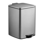 Relaxdays Cubo de basura de cocina 20 L con bolsas negro,plata