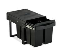 Relaxdays Cubo de basura de cocina integrado negro