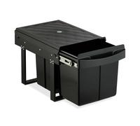 Relaxdays Cubo de basura de cocina integrado negro