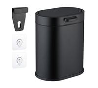 Relaxdays Cubo de basura colgante de 5 litros negro