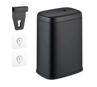 Relaxdays Cubo de basura colgante de 5 litros negro