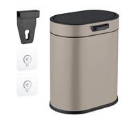 Relaxdays Cubo de basura colgante de 5 litros beige,negro