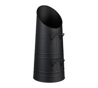 Relaxdays Cubo para carbón 9 litros negro