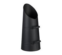 Relaxdays Cubo para carbón 16 litros negro